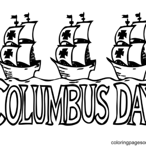 Columbus day coloring pages printable for free download
