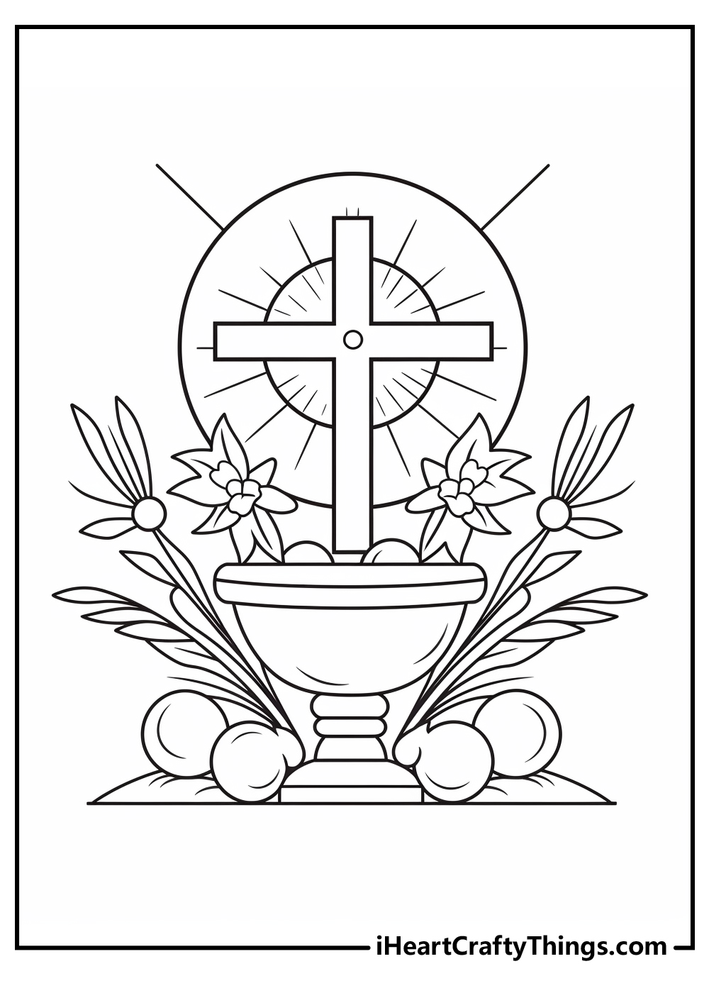 Religious easter coloring pages free printables