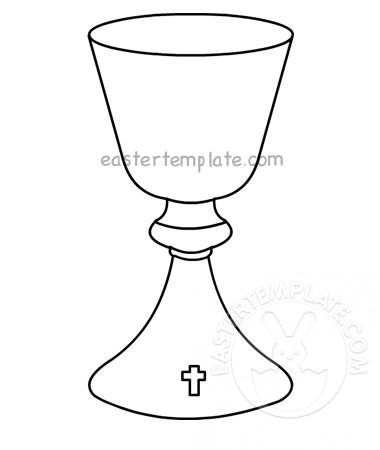 Chalice first munion coloring page