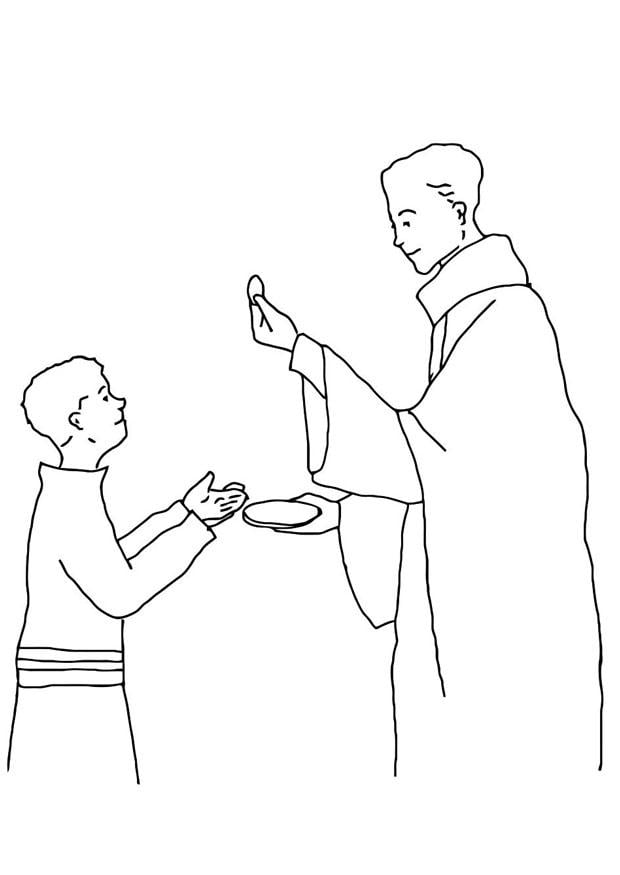 Coloring page first munion