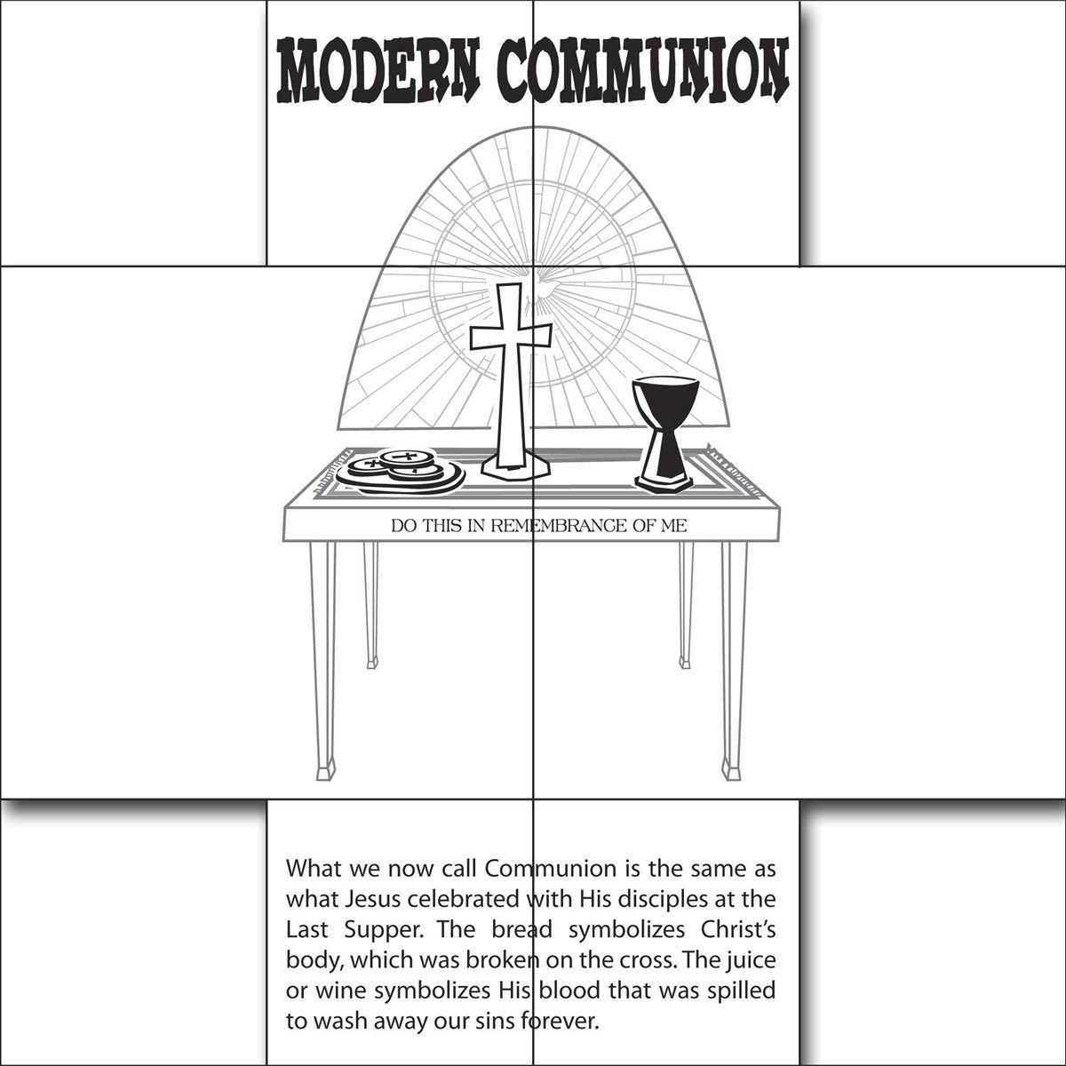 Munion and passover coloring card helps children learn what munion is about â