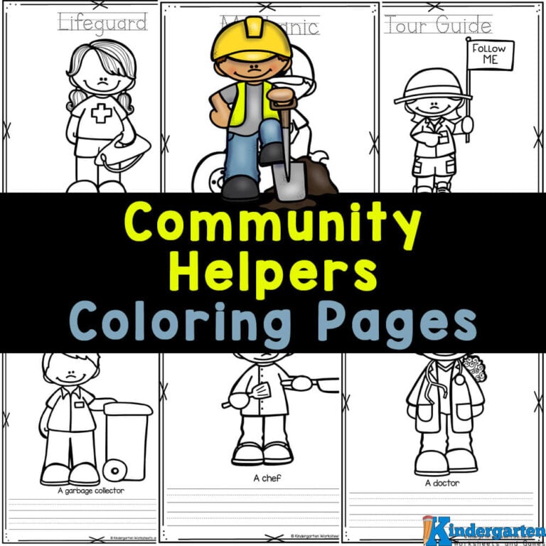 Munity helpers archives â kindergarten worksheets and games