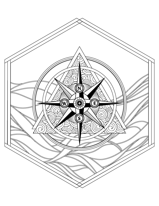 Pass waves coloring page