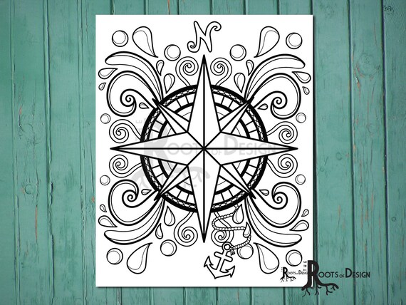 Instant download coloring page pass design doodle art printable design