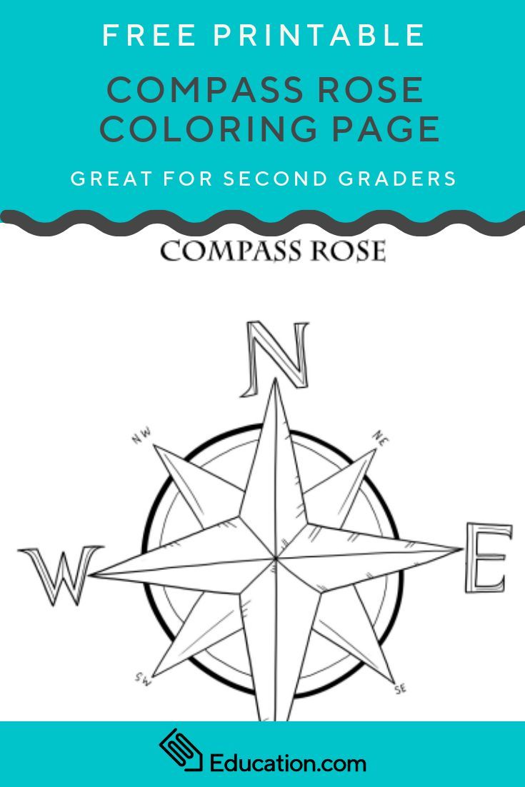 Pass rose worksheet education rose coloring pages map skills worksheets pass directions