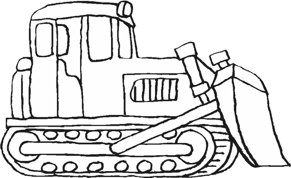 Construction vehicles coloring pages bulldozer