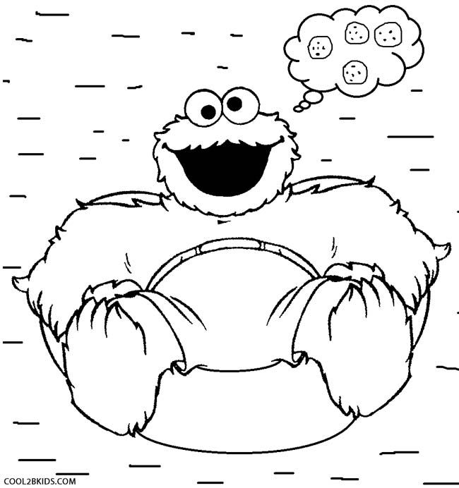 Printable cookie monster coloring pages for kids coolbkids monster coloring pages elmo coloring pages christmas coloring pages