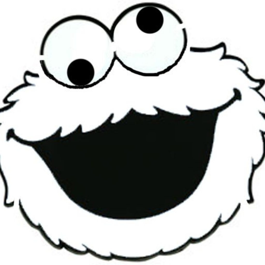 Printable cookie monster face template