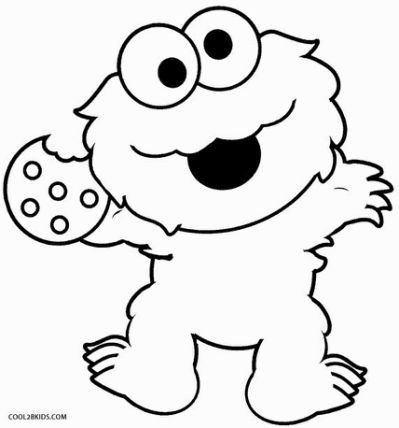 Printable cookie monster coloring monster coloring pages elmo coloring pages cartoon coloring pages