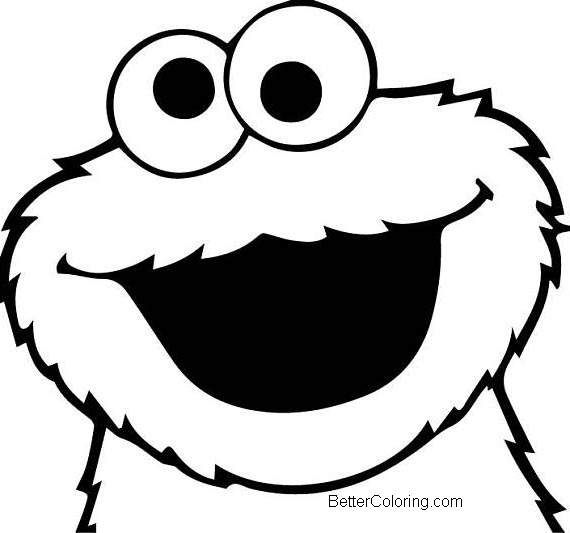 Printable cookie monster face template