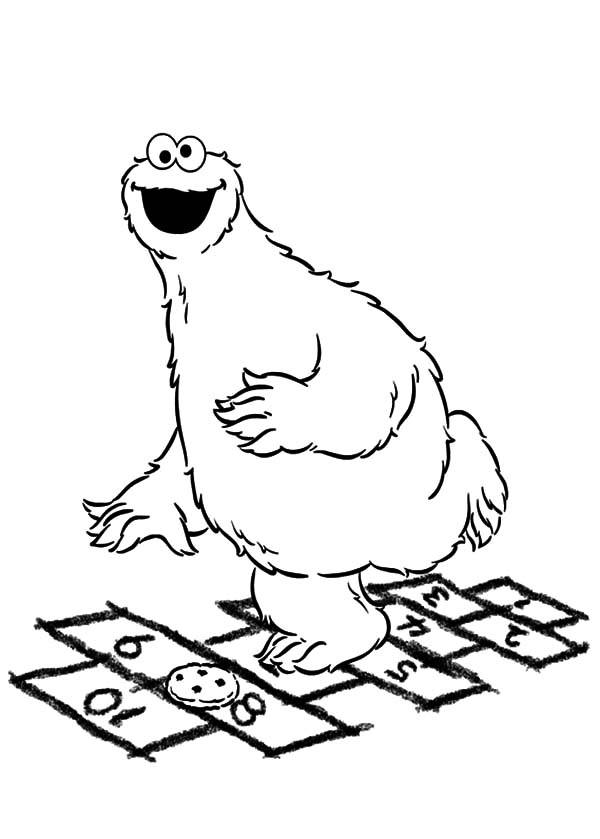 Coloring pages cookie monster coloring pages