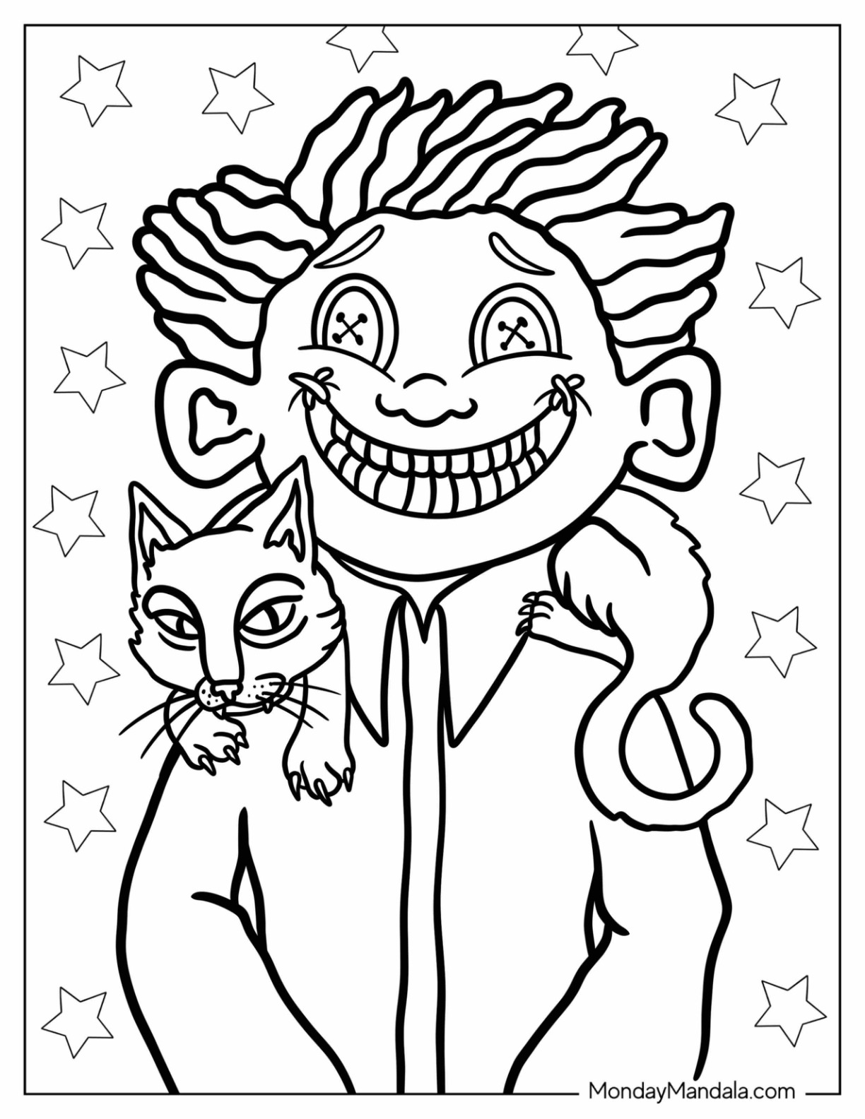 Coraline coloring pages free pdf printables