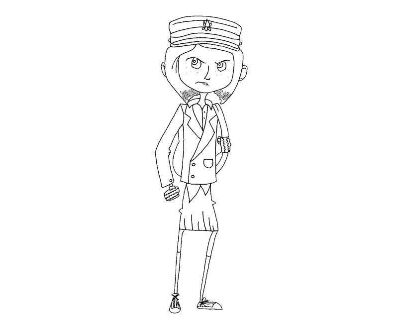 Coraline jones coloring crafty teenager