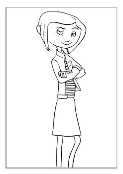 Printable coraline coloring pages for kids unleash imagination and creativity