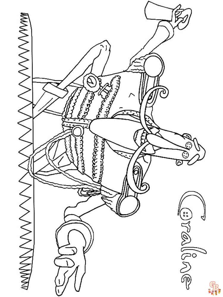 Discover the magic of coraline coloring pages for kids
