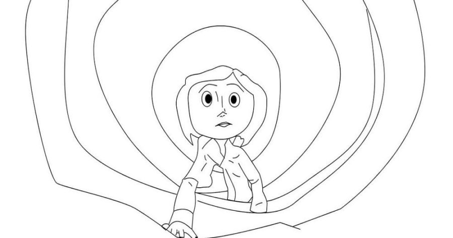 Coraline coloring pages