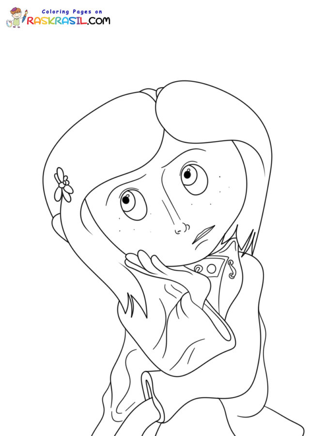Coraline coloring pages