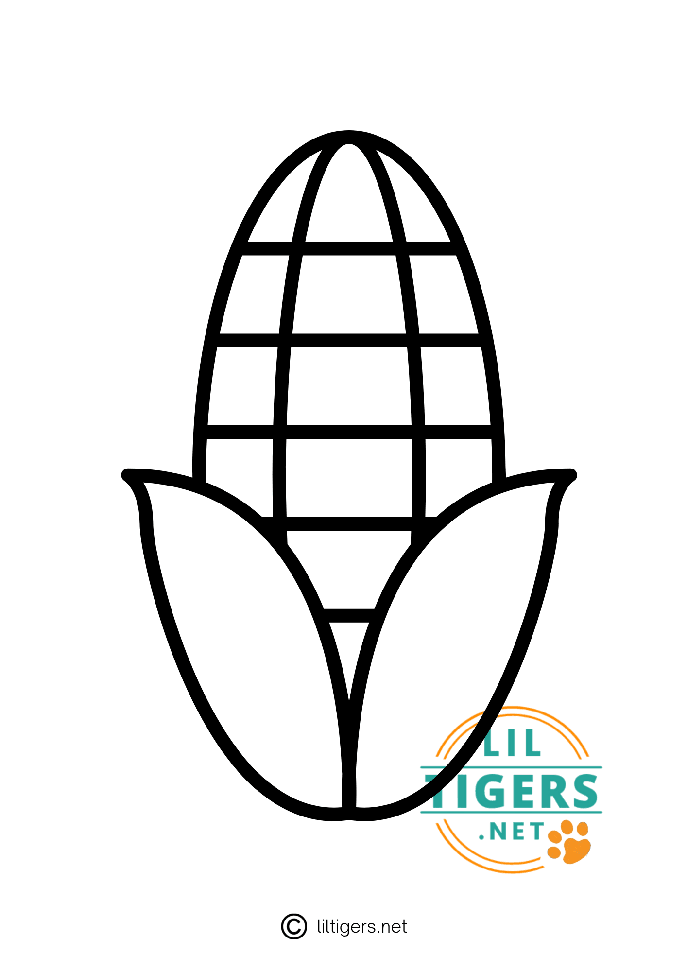 Free printable corn templates for fall crafts