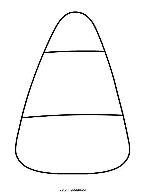 Free printable candy corn coloring page