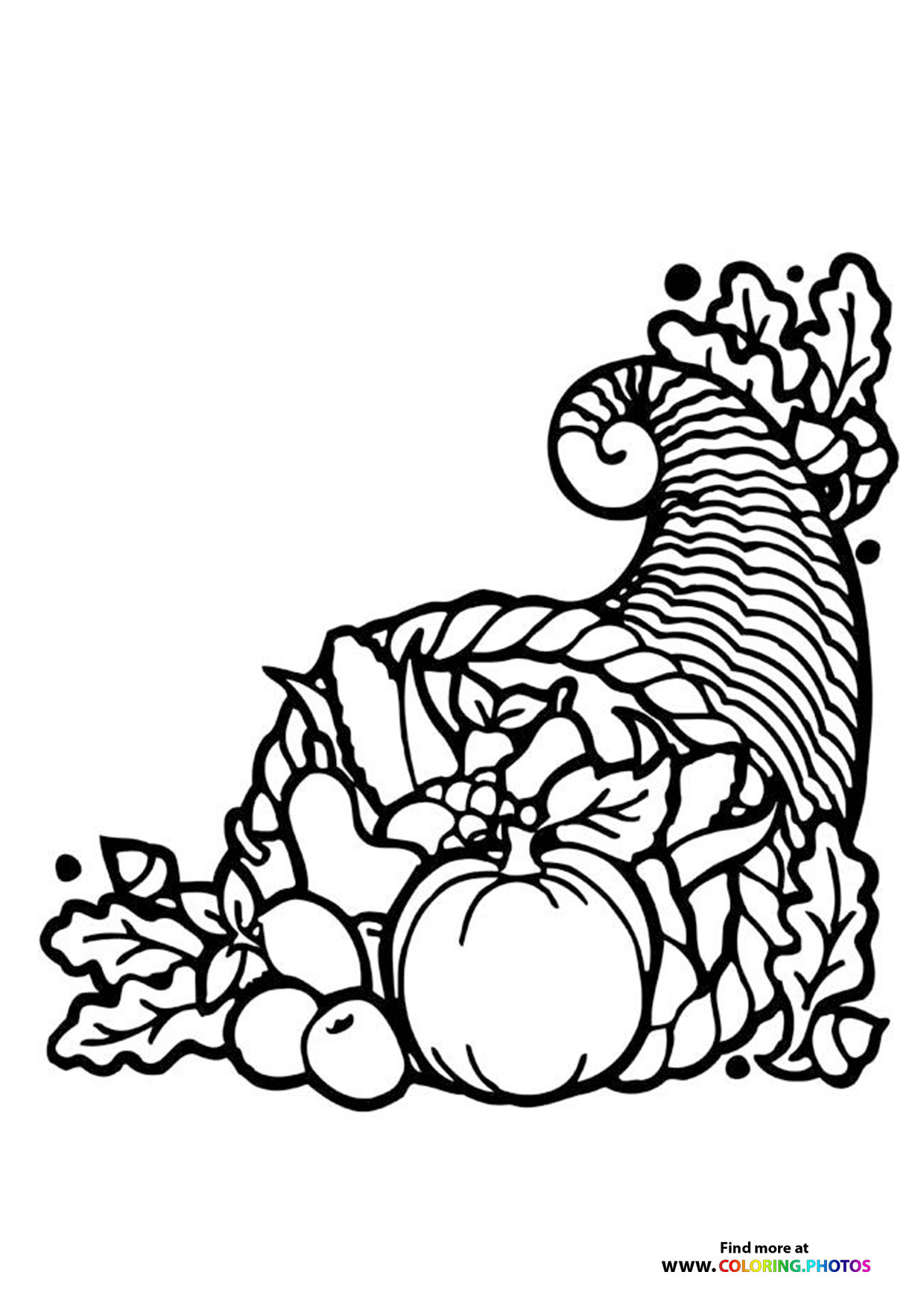 Thanksgiving cornucopia