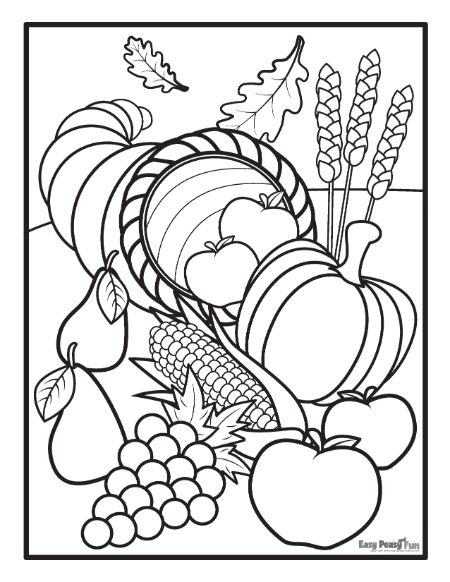 Printable thanksgiving coloring pages many free printables