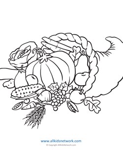 Thanksgiving coloring pages all kids network