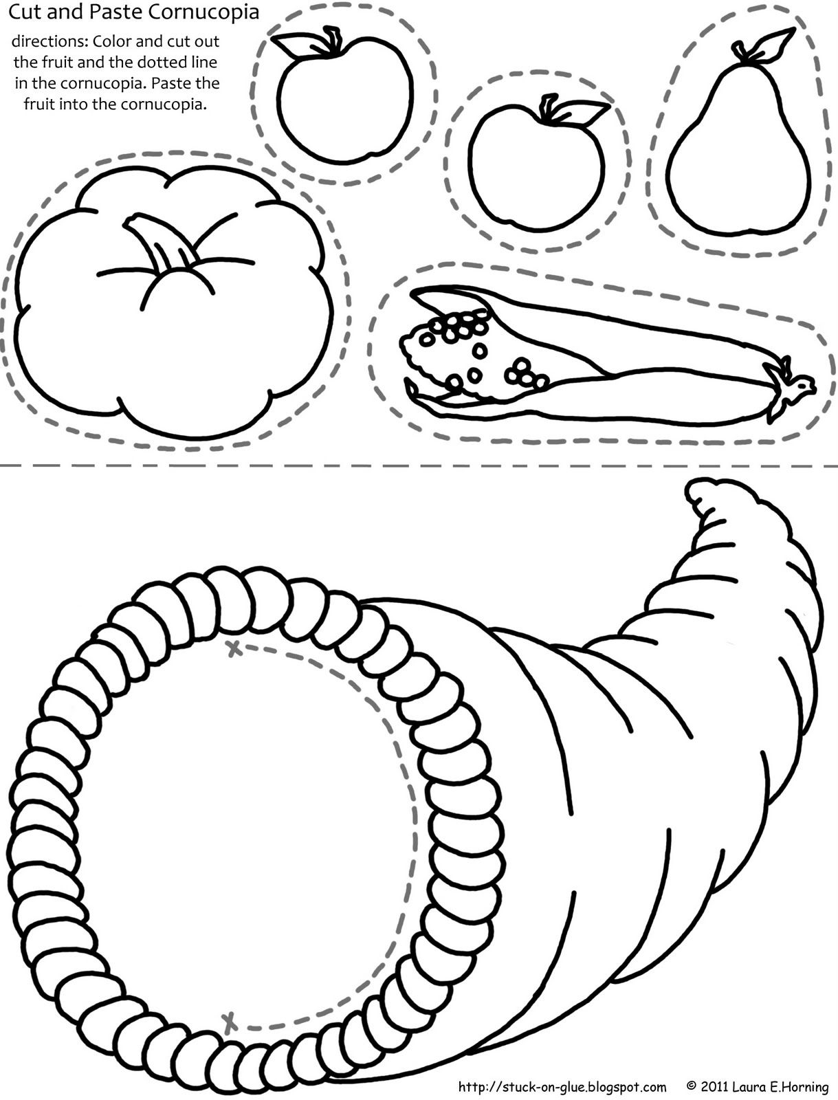 Printable cornucopia craft thanksgiving worksheets thanksgiving crafts preschool thanksgiving activities for kids