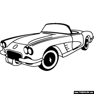 Corvette coloring pages printable for free download