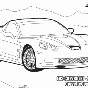 Corvette coloring pages printable for free download