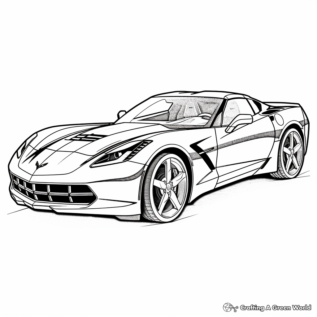 Supercar coloring pages