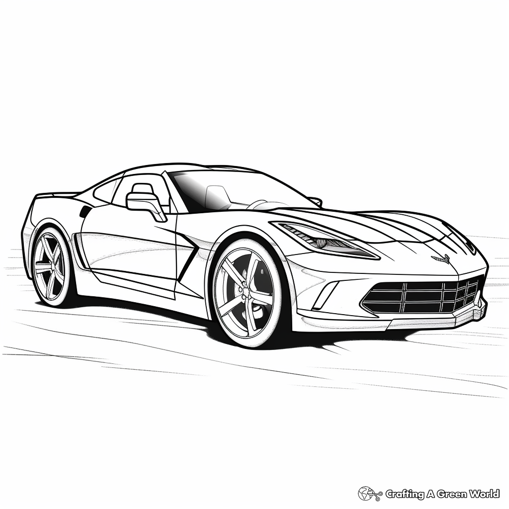 Supercar coloring pages