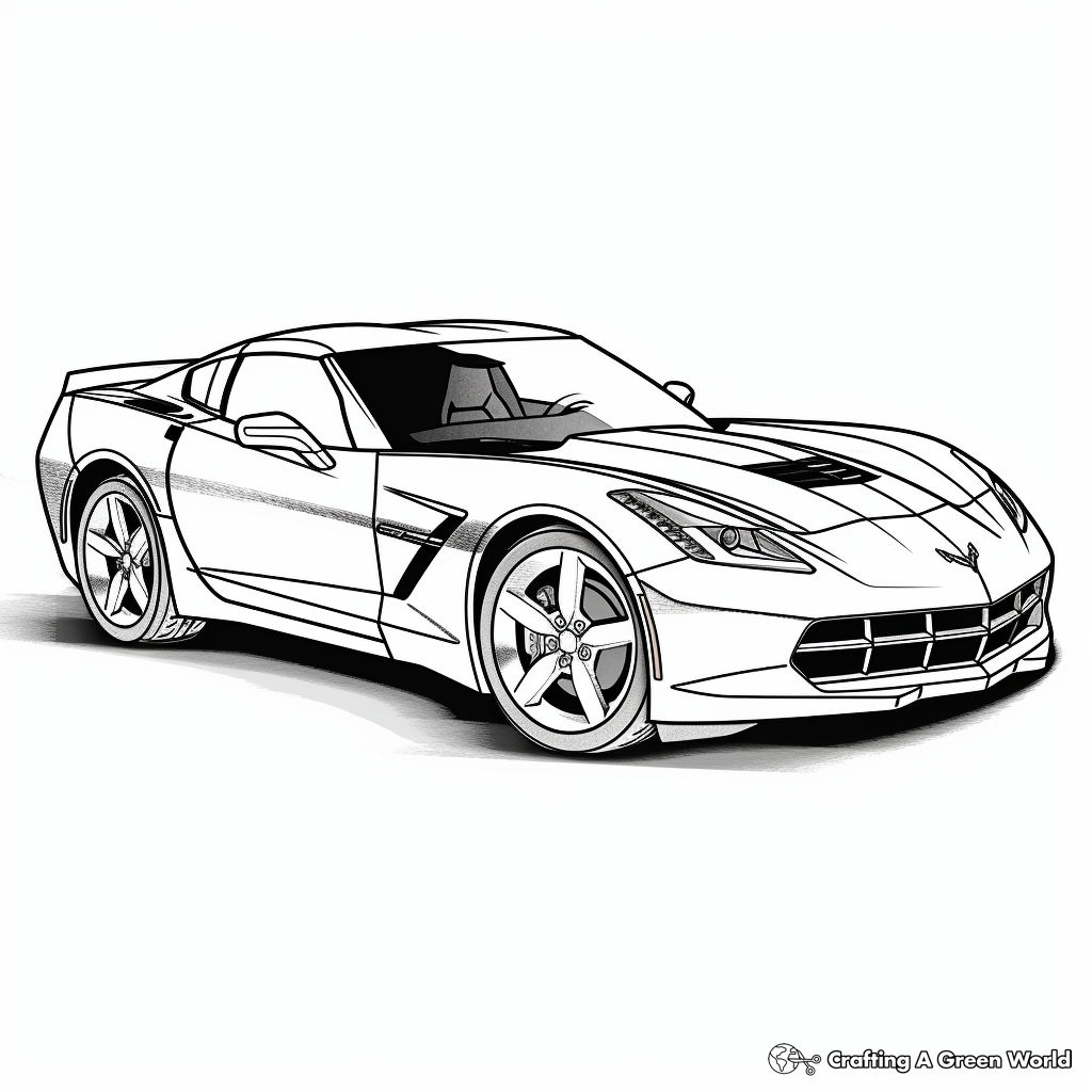 Supercar coloring pages