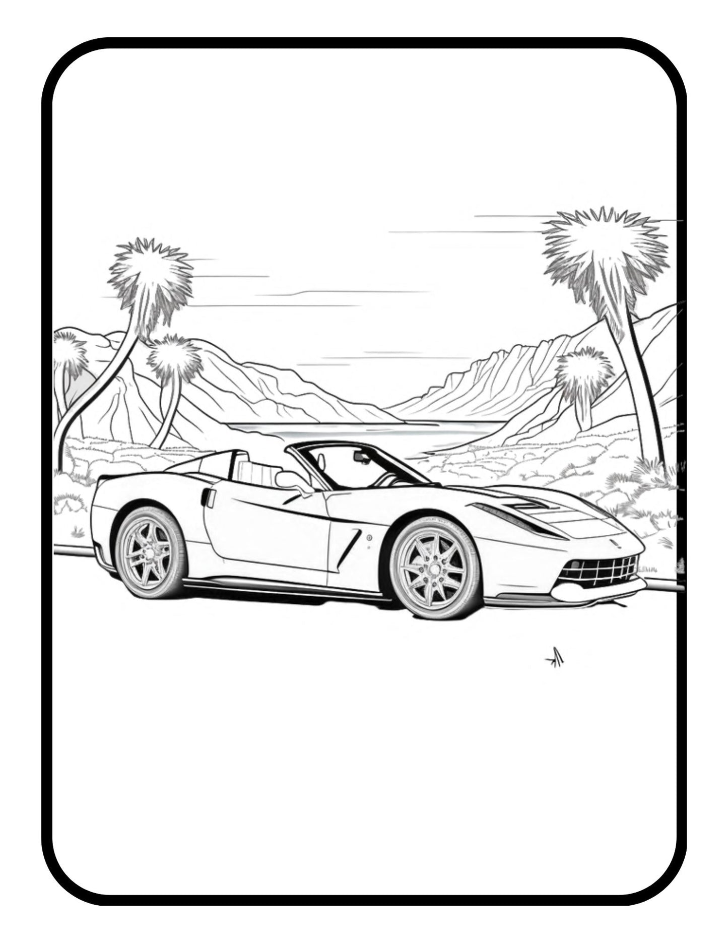 Exotic luxury cars race car coloring book dream luxury for men women k â mode art design