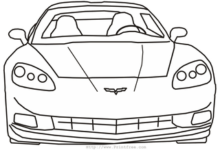 Car coloring pages