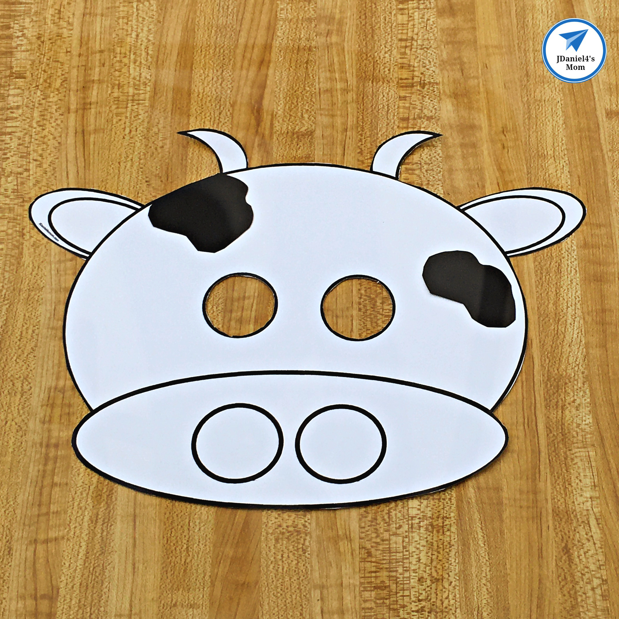 Cow mask printable template