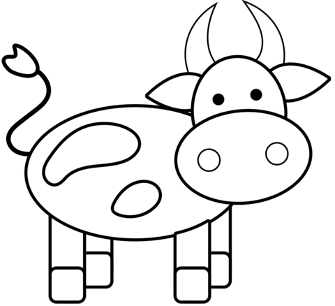 Cow printable template free printable papercraft templates