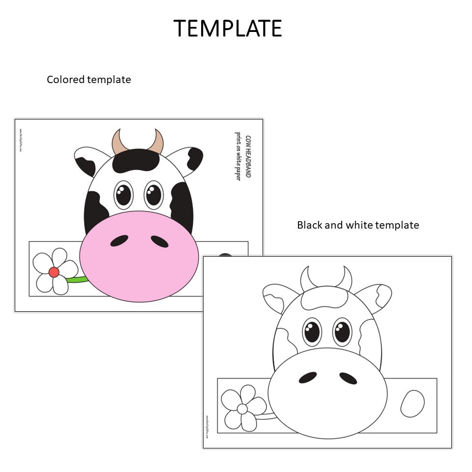 Cow paper hat