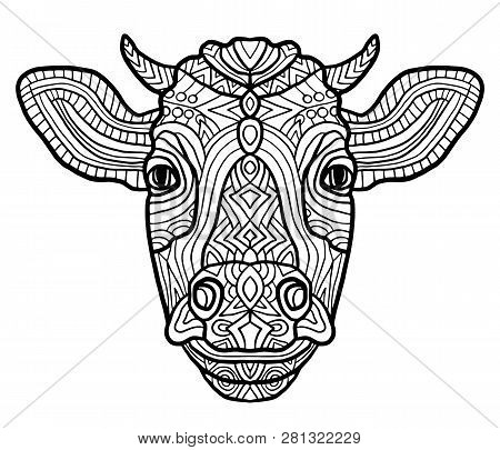 Adult coloring page vector photo free trial bigstock