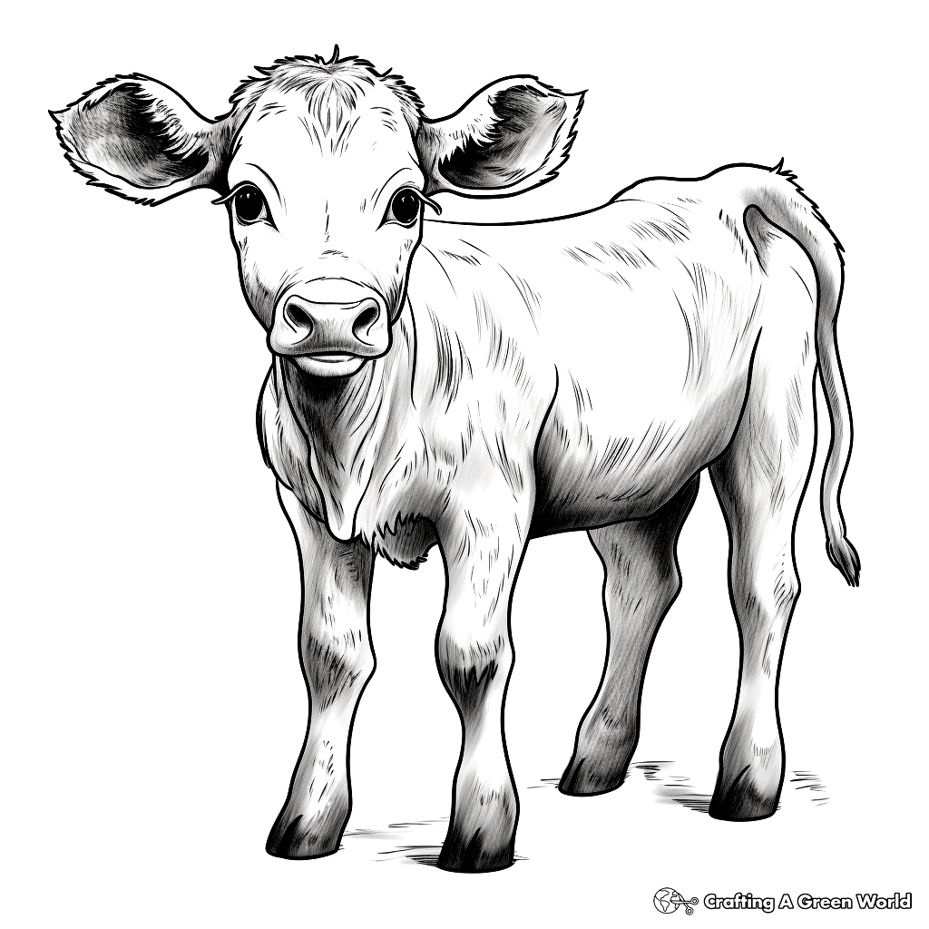 Cow coloring pages