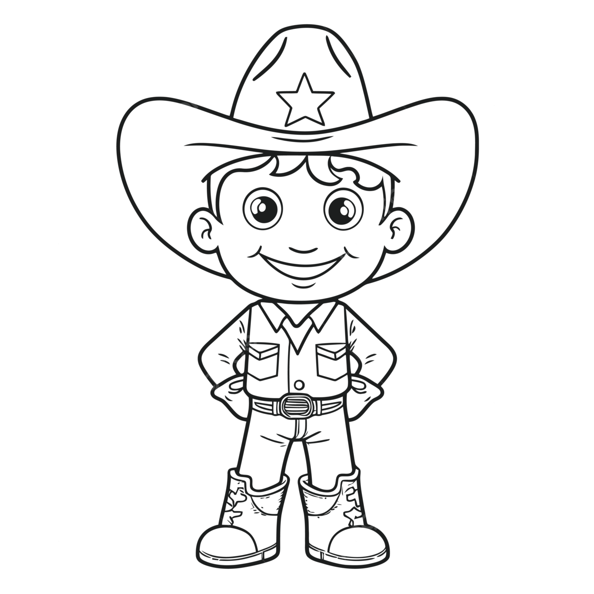 Cowboy coloring pages printable outline sketch drawing vector cow drawing wing drawing cowboy drawing png and vector with transparent background for free download