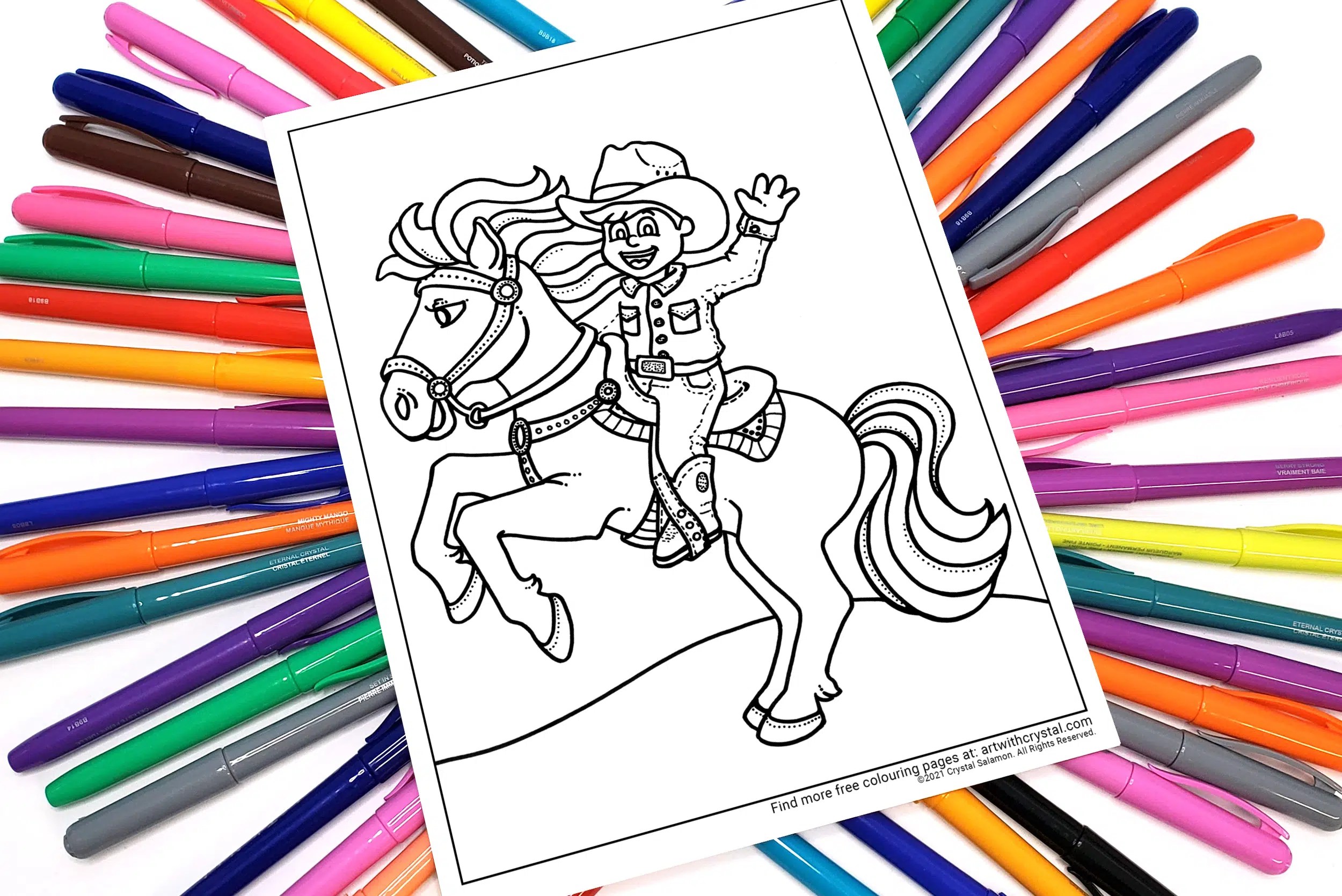 Cowboy riding a horse