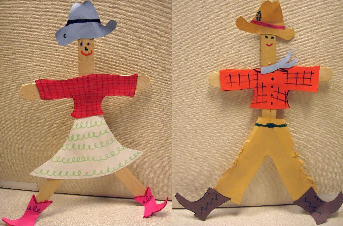 Cowboy cowgirl arts crafts