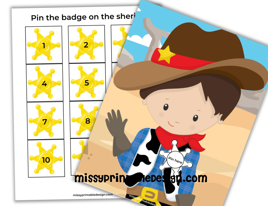 Free printable cowboy party games