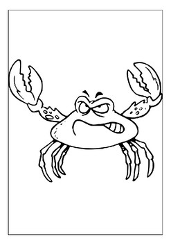 Step into the underwater world with printable crabs coloring pages collection