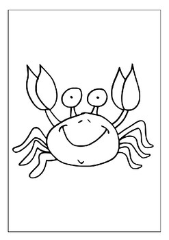 Step into the underwater world with printable crabs coloring pages collection