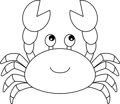 Cute crab coloring page free printable coloring pages shape coloring pages coloring pages free printable coloring pages