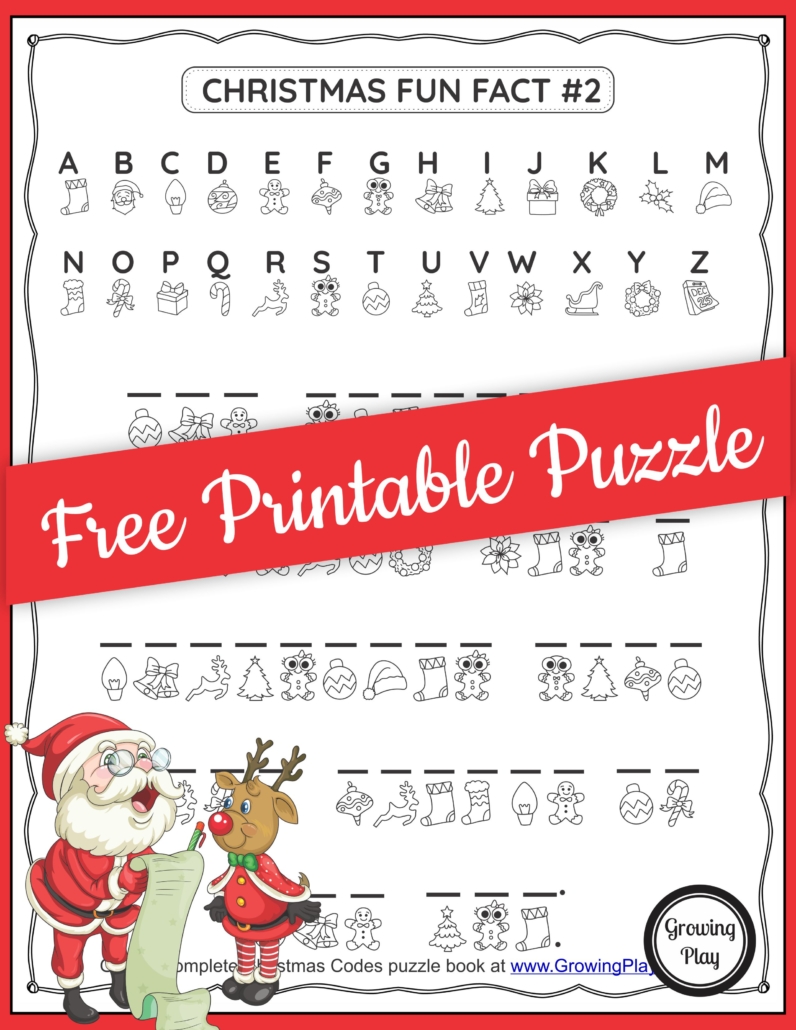Christmas secret code worksheet