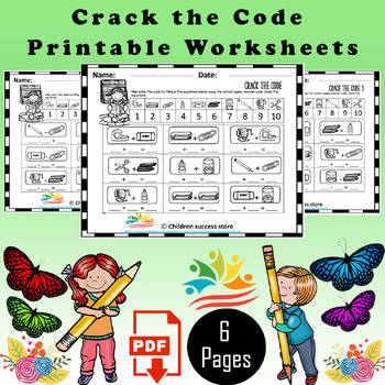 Crack the code worksheet by children success store tpt