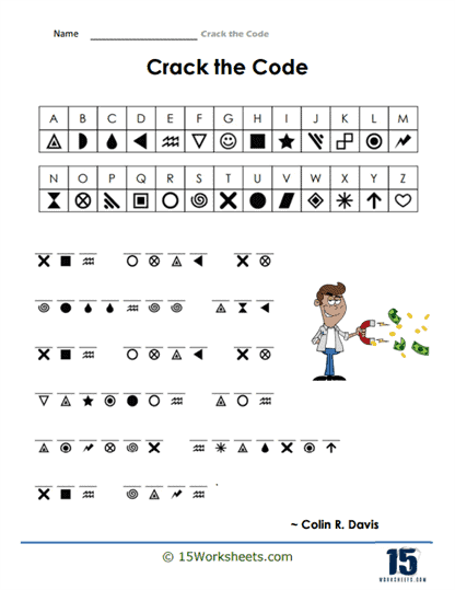 Crack the code worksheets