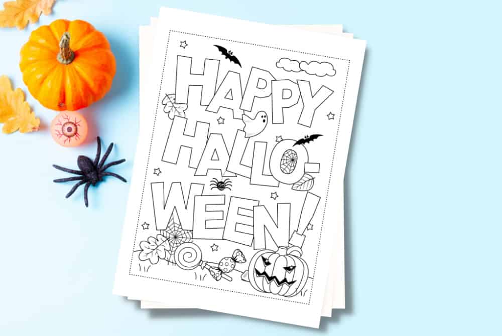 Free printable halloween coloring book